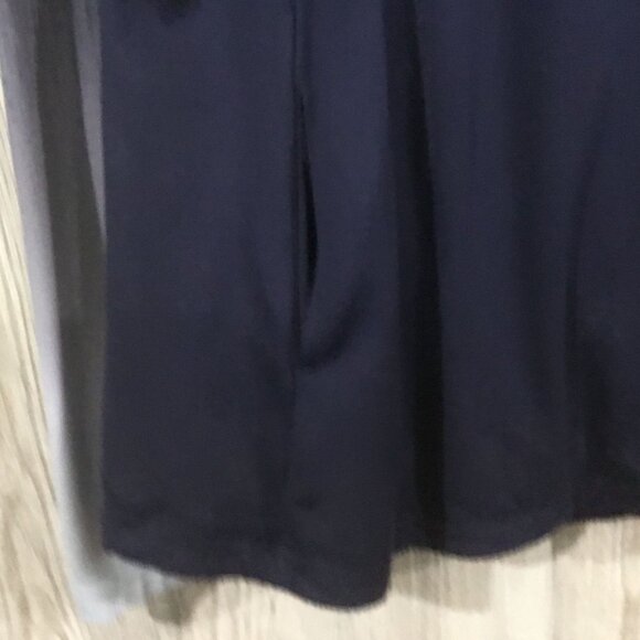 The CALIA Cotton Blue Warm Mock Neck Ombre' Long Sleeve Fitted Fitness Shirt XL - Picture 5 of 9